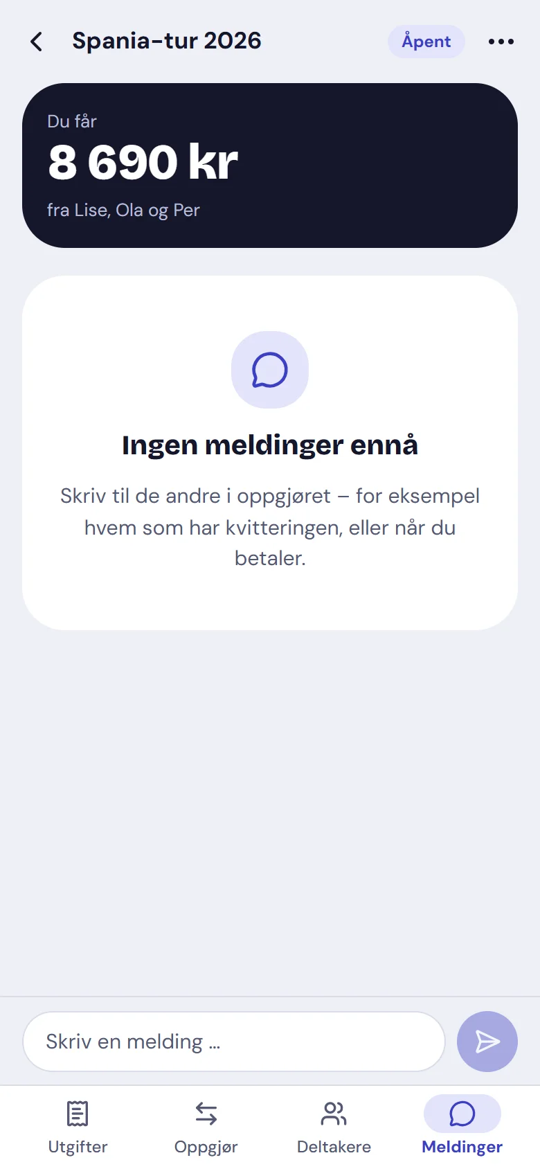 Meldinger i oppgjøret